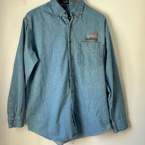 SP Jackets George Michael Green Machine Button Down Denjm Jean Men’s Size Large